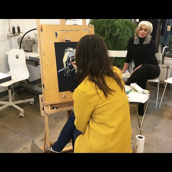 Organic Tee shirt New hand printed designed by artist multiple sizes - Picture 5 of 6